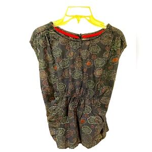 Mantaray Cap Sleeve Women Top Size 12